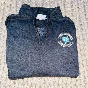 Champion Tufts University Charcoal Gray Quarter-Zip Pullover sweatshirt